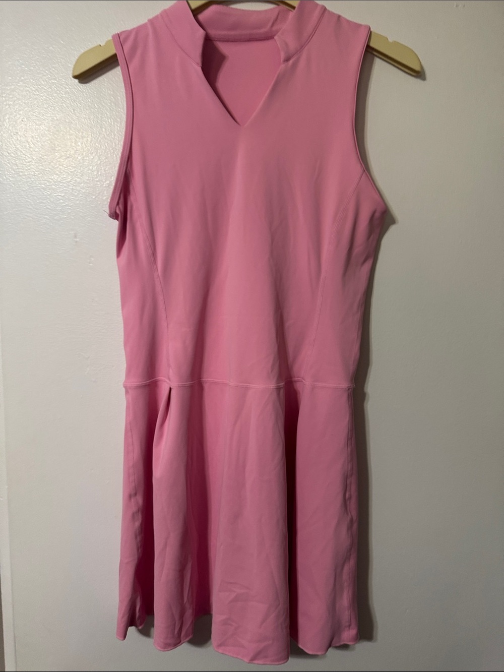 Source Unknown Sleeveless Pink Fit-and-Flare Dress